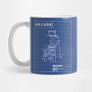 Retro Arcade Diagram Mug